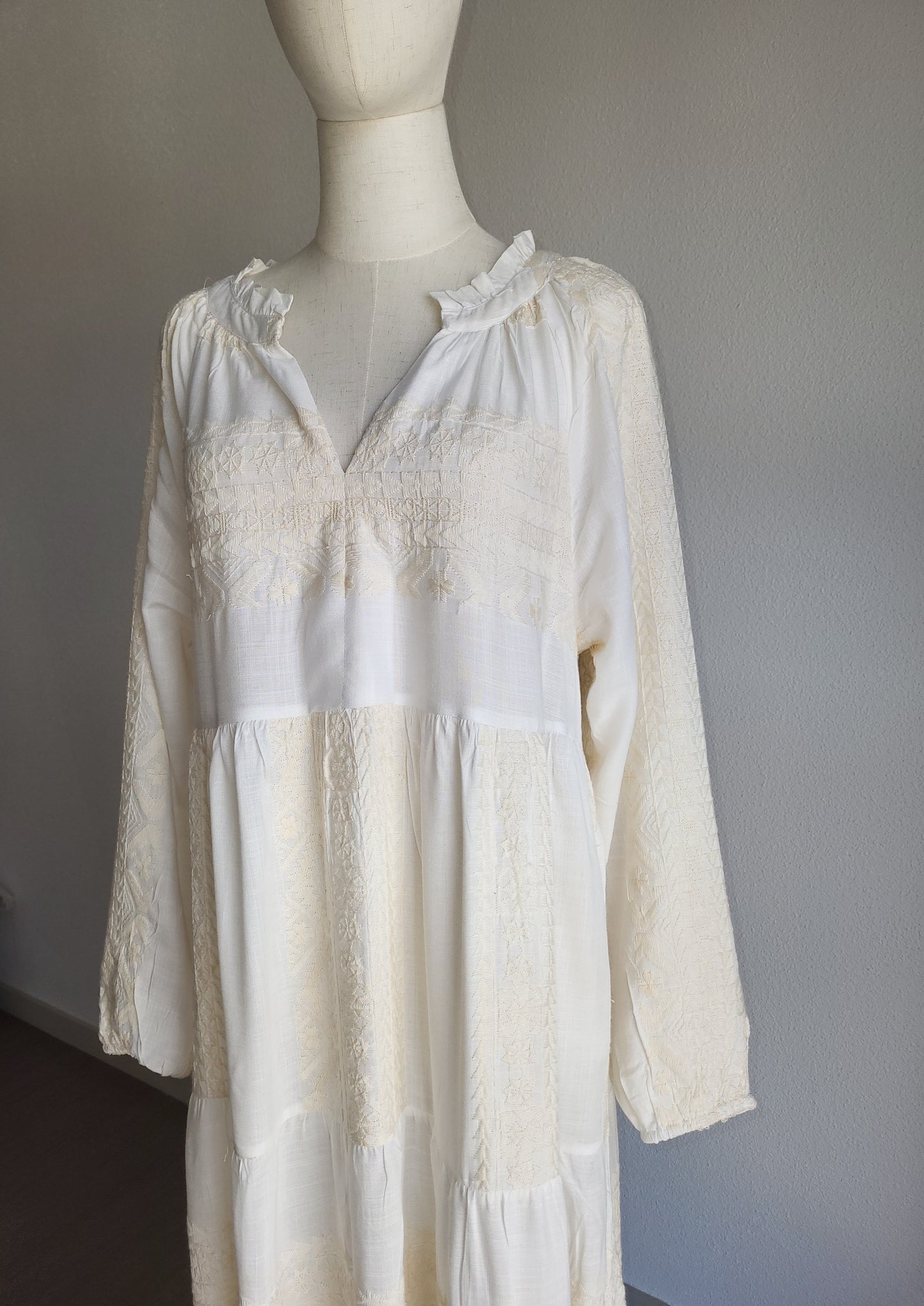 Robe bohème brodée