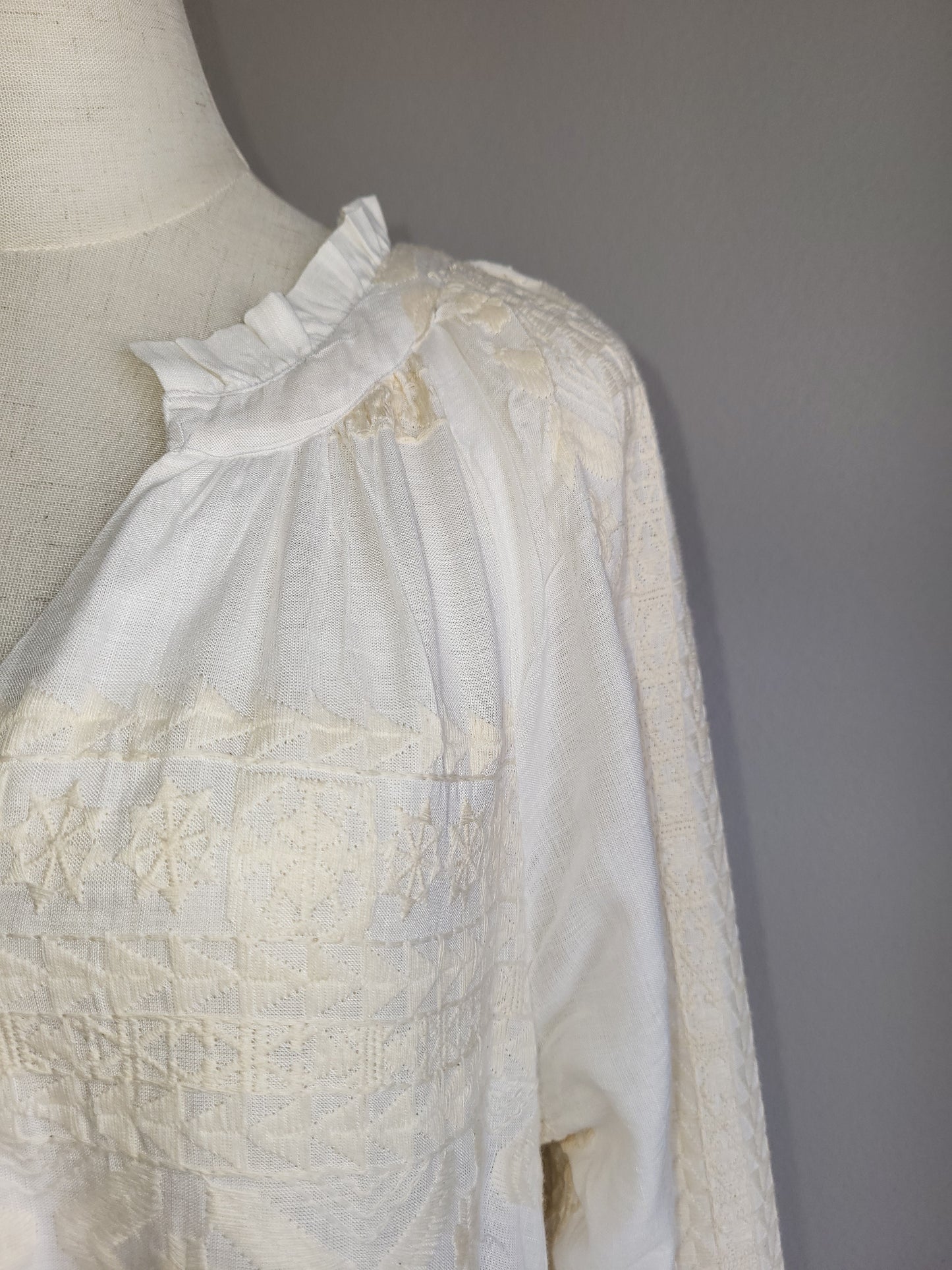 Robe bohème brodée