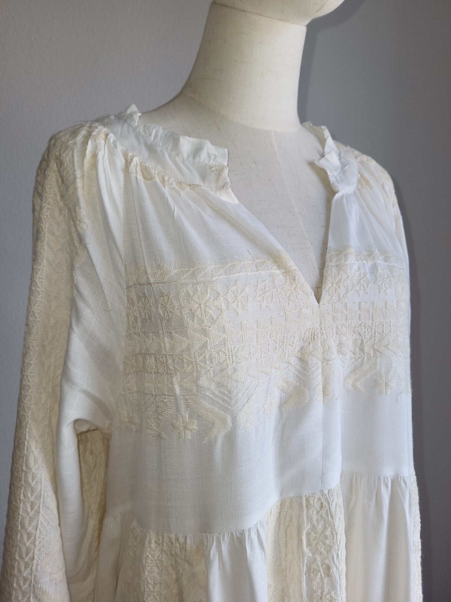 Robe bohème brodée