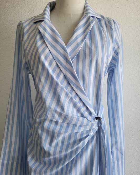 Chemise Robe à Rayures