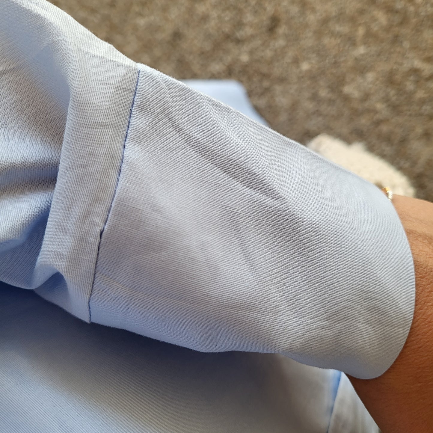 Jupe bleu et sa chemise