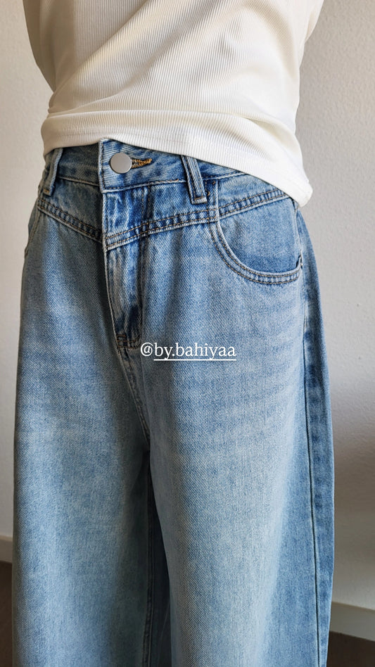 Jean large oversize femme – Confortable et tendance | By Bahiyaa