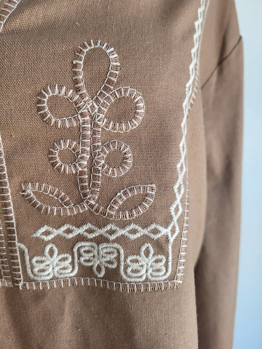 Tunique Brodée Coffee
