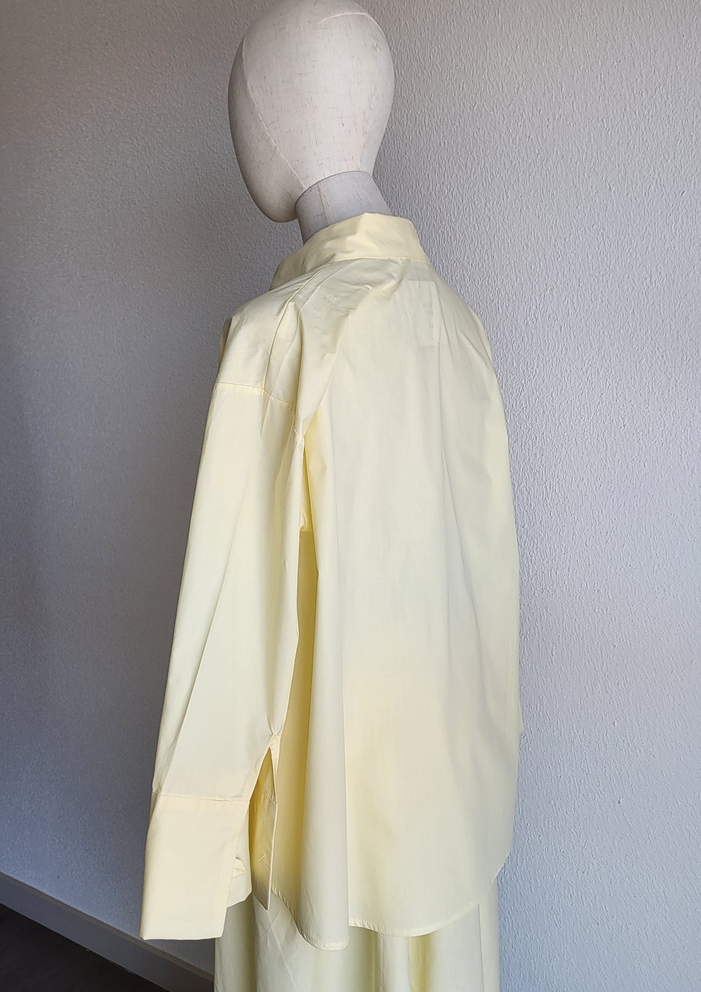 Jupe longue Jaune beurre et sa chemise