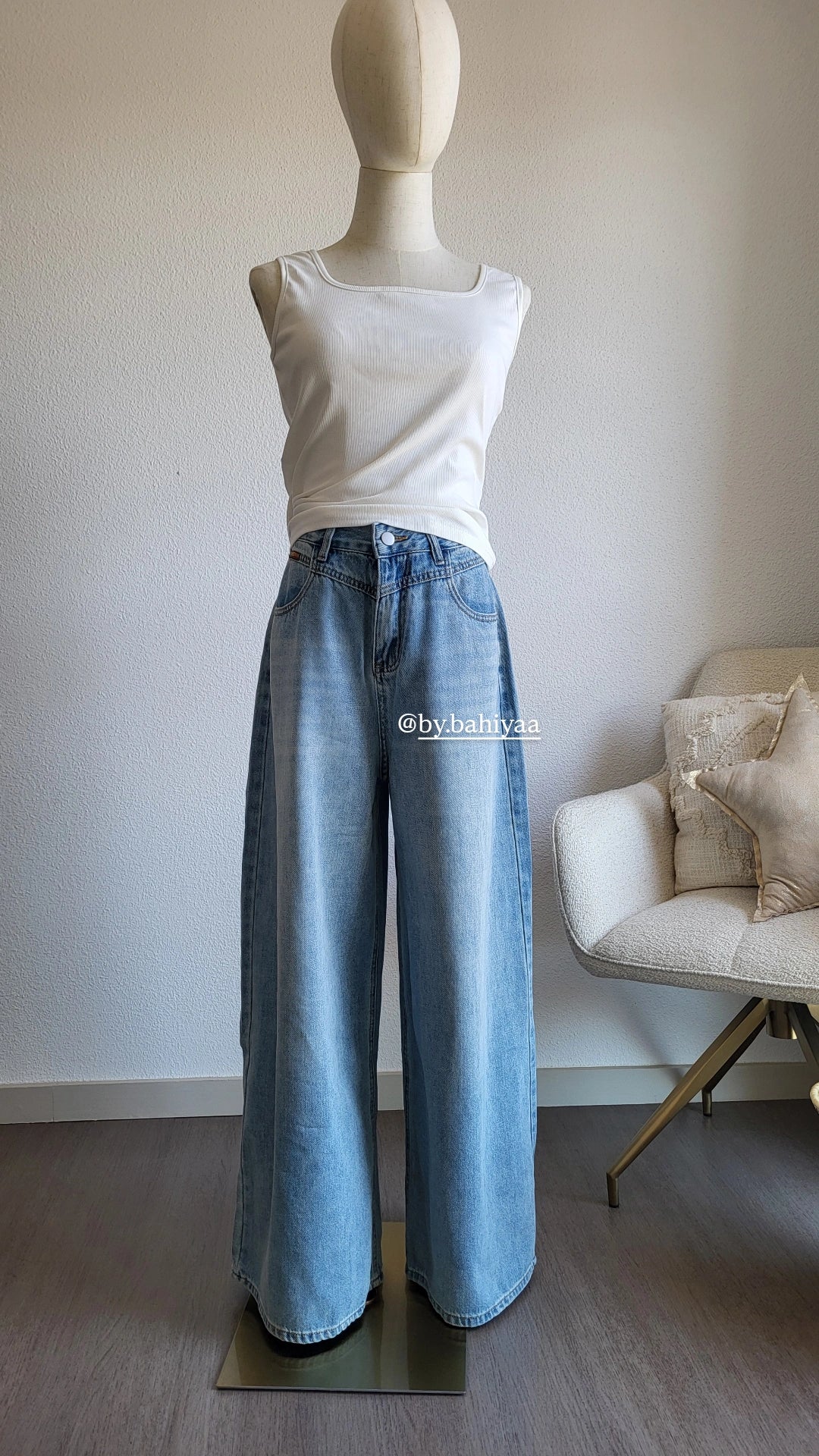 Jean large oversize femme – Confortable et tendance | By Bahiyaa