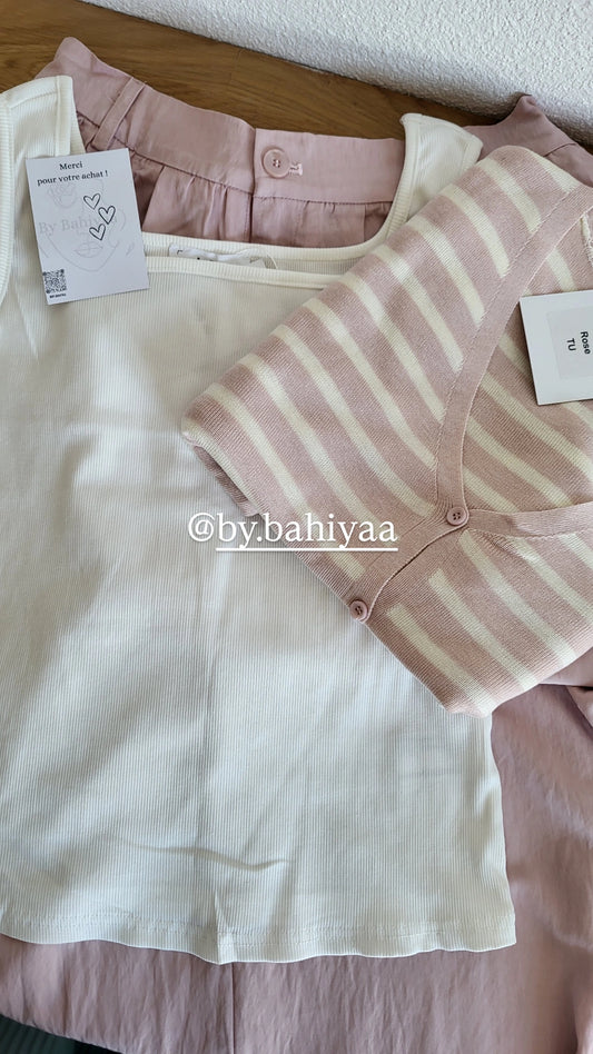 Débardeur blanc basique et féminin – By Bahiyaa