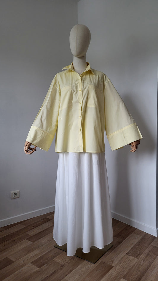 Chemise coton jaune