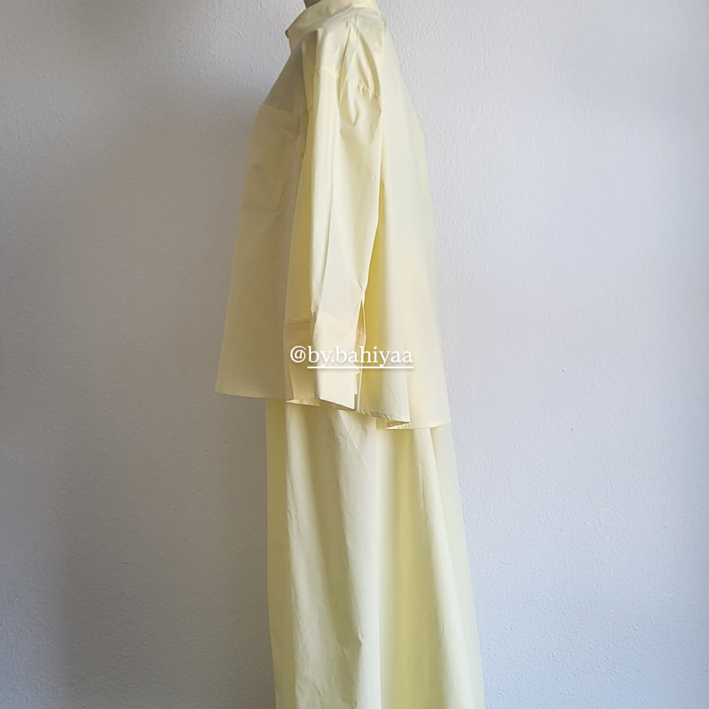 Chemise coton jaune
