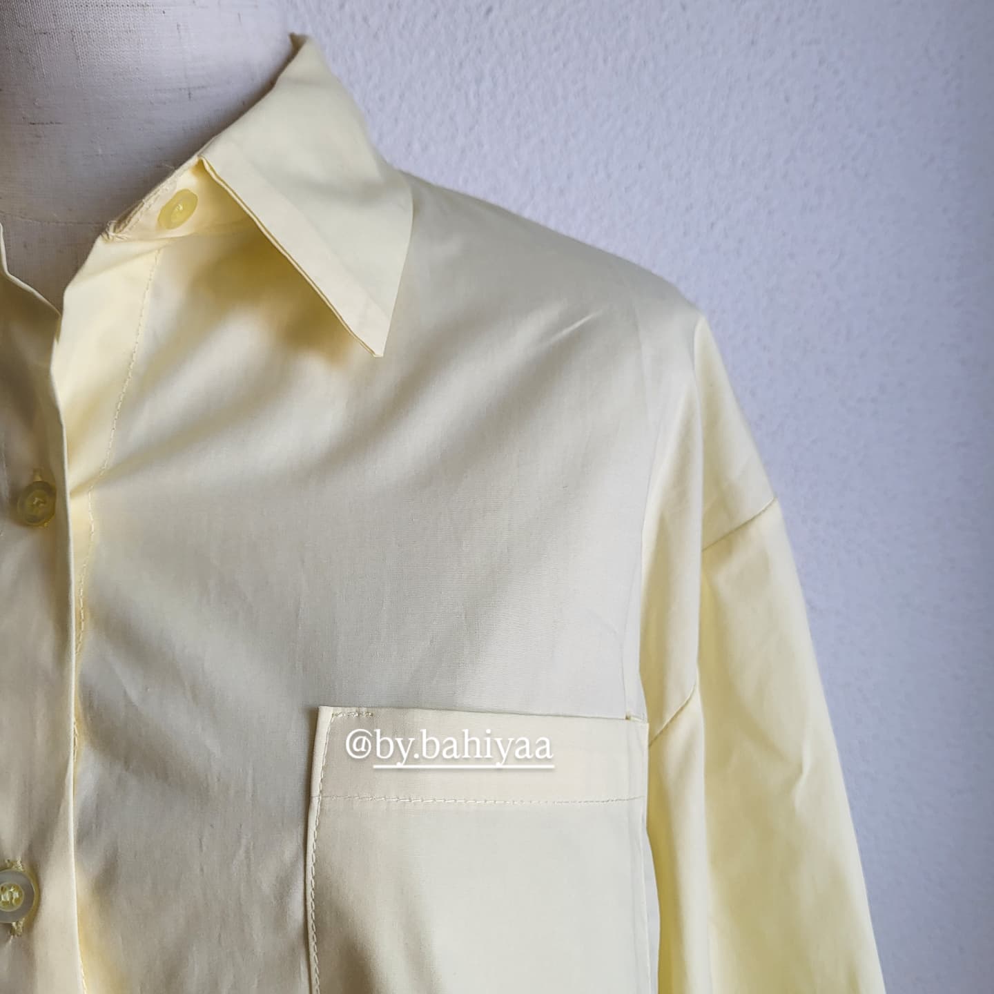 Chemise coton jaune