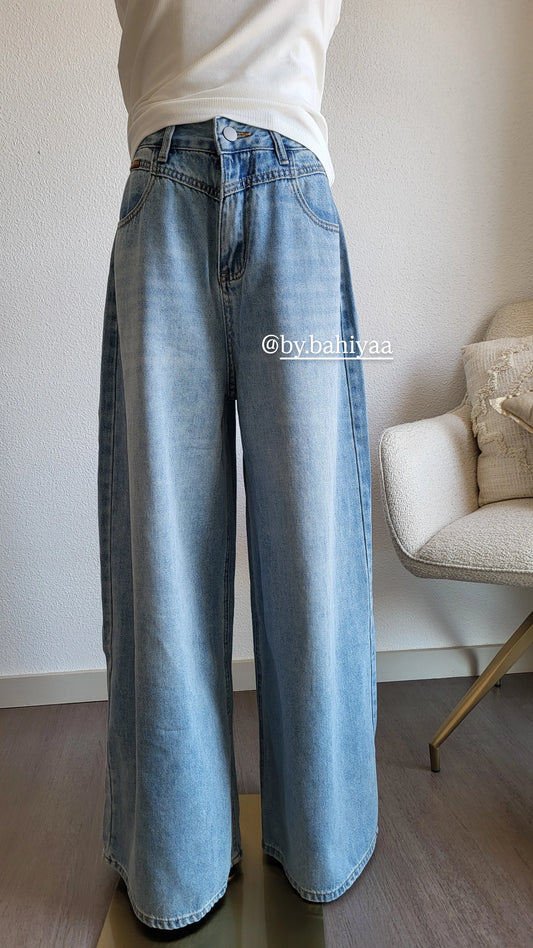 Jean large oversize femme – Confortable et tendance | By Bahiyaa