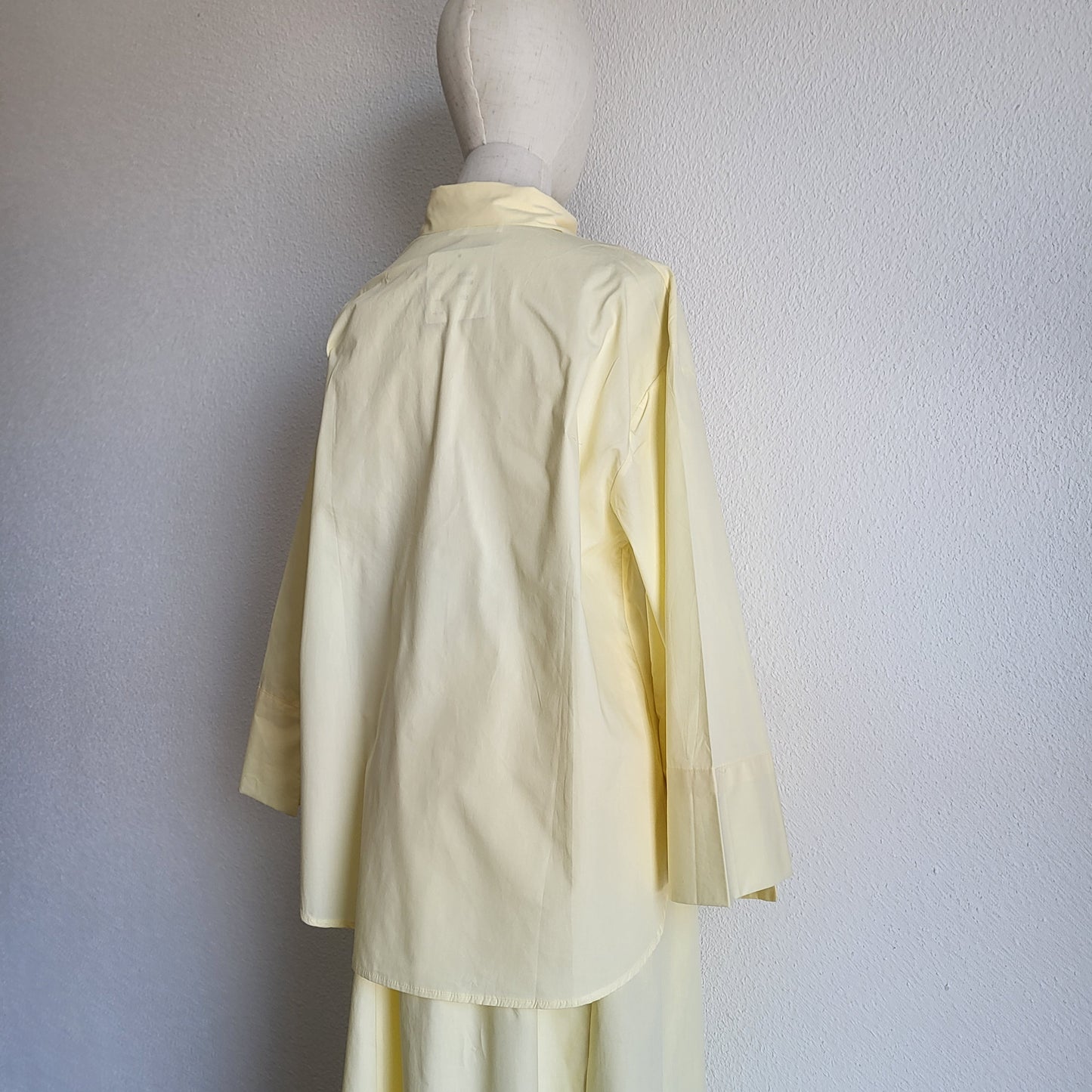 Jupe longue Jaune beurre et sa chemise